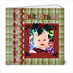 christmas template book - 6x6 Photo Book (20 pages)