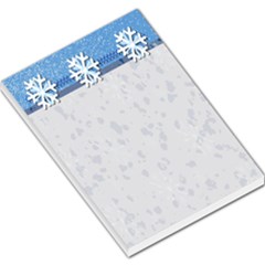 winter snowflakes large memo template - Large Memo Pads
