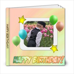 Happy Birthday Sherbet 6x6 Photo Book - 6x6 Photo Book (20 pages)