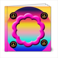 peace love groovy 6x6 template book - 6x6 Photo Book (20 pages)
