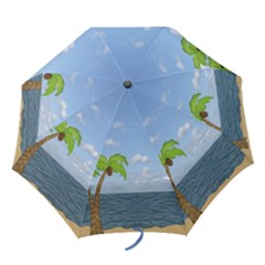 Tropical Vacation Umbrella - Folding Umbrella