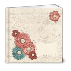 6x6 Floral Album - 6x6 Photo Book (20 pages)