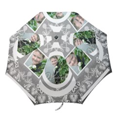 Art nouveau Grey Suede 2 Umbrella - Folding Umbrella