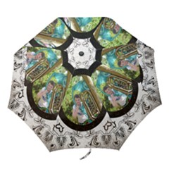 Art Nouveau Oreo Cookie Umbrella - Folding Umbrella