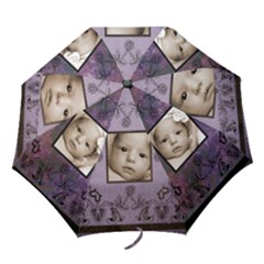 art nouveau purple dreams folding umbrella