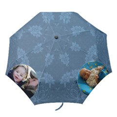 Pretty Blue Umbrella - Folding Umbrella