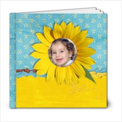 6x6 Summer/Sunflowers Album - 6x6 Photo Book (20 pages)