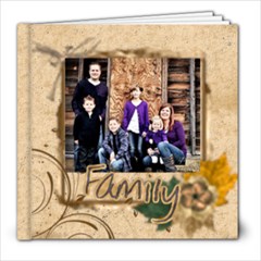 family picture book brown - 8x8 Photo Book (20 pages)