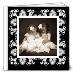 Art Nueveau Classic black & White album 12 x 12 40 page - 12x12 Photo Book (40 pages)
