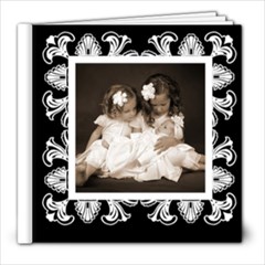 Art Nouveau Classic black & White album 8 x 8 30 page - 8x8 Photo Book (30 pages)