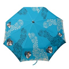 Fantasia Blues two s heart umbrella - Folding Umbrella