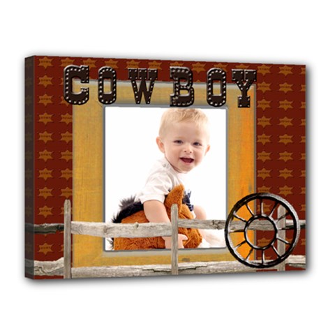 cowboy template canvas 16x12 - Canvas 16  x 12  (Stretched)