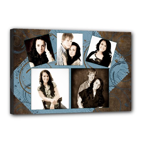 senior canvas template - Canvas 18  x 12  (Stretched)