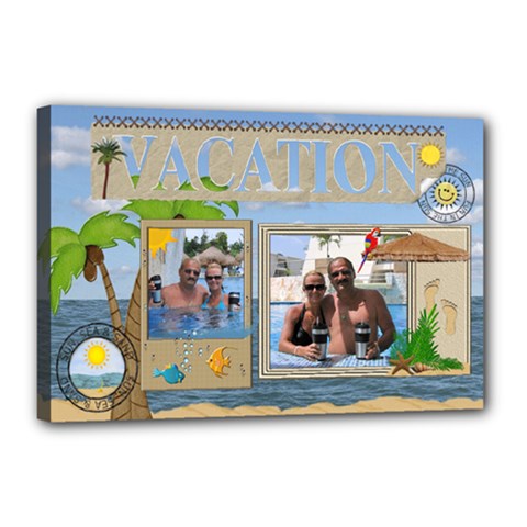Vacation 18x12 Stretched Canvas - Canvas 18  x 12  (Stretched)
