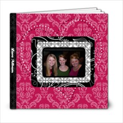 Pink, Black, & White LOVE 6x6 20 Page Book - 6x6 Photo Book (20 pages)