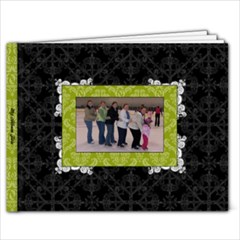 Green, Black, & White 9x7 20 Page Book - 9x7 Photo Book (20 pages)