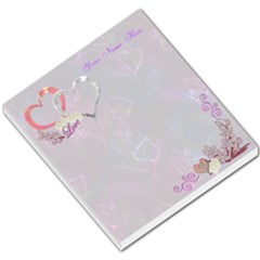 floral double heart I Heart/Love You small memo pad  - Small Memo Pads