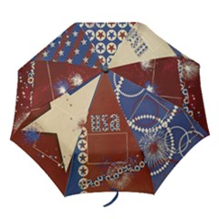 Patriotic folding umbrella-Red, White, Blue