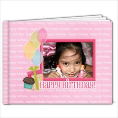 7x5 - Birthday Brag Book Template - 7x5 Photo Book (20 pages)