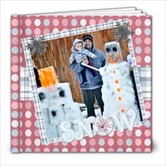 snow family fun template book 8x82 - 8x8 Photo Book (20 pages)
