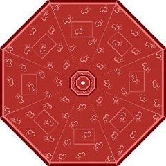 Red hearts - Folding Umbrella
