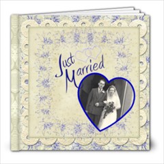 Just Married 8 x 8 Wedding Album - 8x8 Photo Book (20 pages)