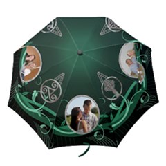 Green Celtic Folding Umbrella