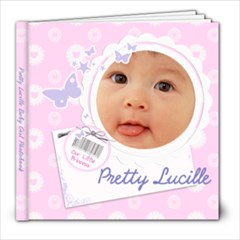 Pretty Lucille Little Girl 8 x 8 Photobook - 8x8 Photo Book (20 pages)