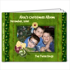 Alex s 5x7 Christmas Album - 7x5 Photo Book (20 pages)