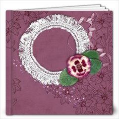12x12 Purple Gardens Album- template - 12x12 Photo Book (20 pages)