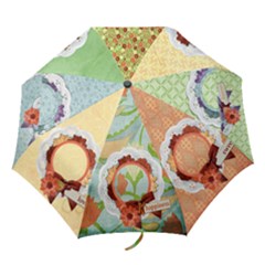 Floral Symphony-folding umbrella, template