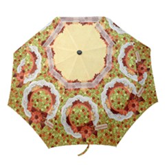 Happiness/Floral folding umbrella