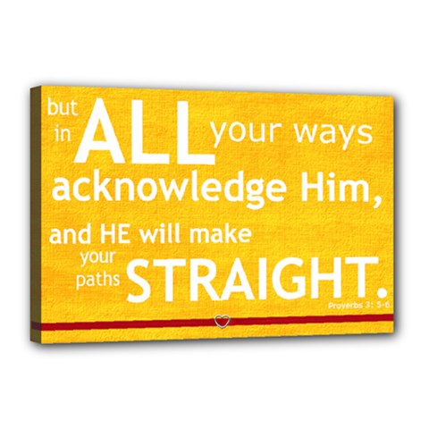 prov 3:  5-6 part 2 - Canvas 18  x 12  (Stretched)
