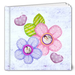 Hearts & Flowers 8 x 8  deluxe 20 page all occasion album - 8x8 Deluxe Photo Book (20 pages)