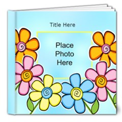 Hearts and Flowers General purpose 8x8 20 page Deluxe Book - 8x8 Deluxe Photo Book (20 pages)