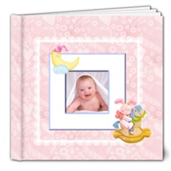 Blanky Bunny Baby Girl deluxe 8 x 8 inch Book 20 pages - 8x8 Deluxe Photo Book (20 pages)