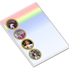 rainbow bubble large memo - Large Memo Pads