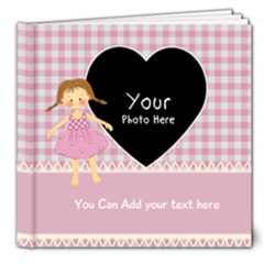 Pink Girl Gingham Delux - 8x8 Deluxe Photo Book (20 pages)