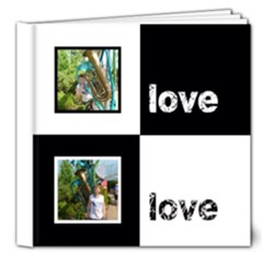 Angelica Classic Black & White  Deluxe 8 x 8 20 page book - 8x8 Deluxe Photo Book (20 pages)