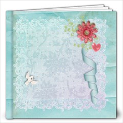 Pastel Flowers & Lace- 12x12 Album - 12x12 Photo Book (20 pages)