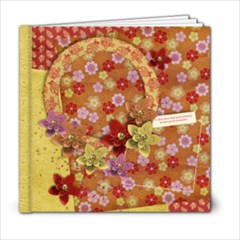 Floral/Oriental 6x6 Album, template  - 6x6 Photo Book (20 pages)