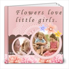 little girl and flower - 8x8 Photo Book (20 pages)