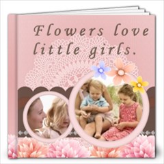 little girl and flower - 12x12 Photo Book (20 pages)