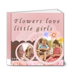 little girl and flower - 6x6 Deluxe Photo Book (20 pages)