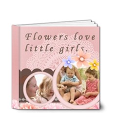 little girl and flower - 4x4 Deluxe Photo Book (20 pages)