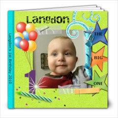 Langdon 1st bday 2010 - 8x8 Photo Book (20 pages)