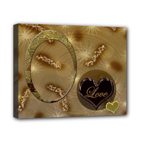 Love Tan 8x10 stretched canvas - Canvas 10  x 8  (Stretched)