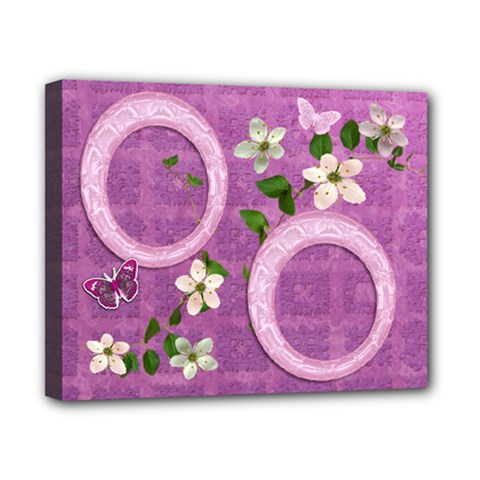 Spring purple flower 8x10 stretched canvas - Canvas 10  x 8  (Stretched)