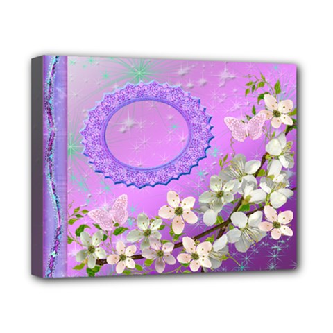 Spring Purple flower2 8x10 stretched canvas - Canvas 10  x 8  (Stretched)