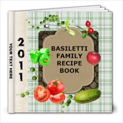 Recipe Book to copy - 8x8 Photo Book (20 pages)